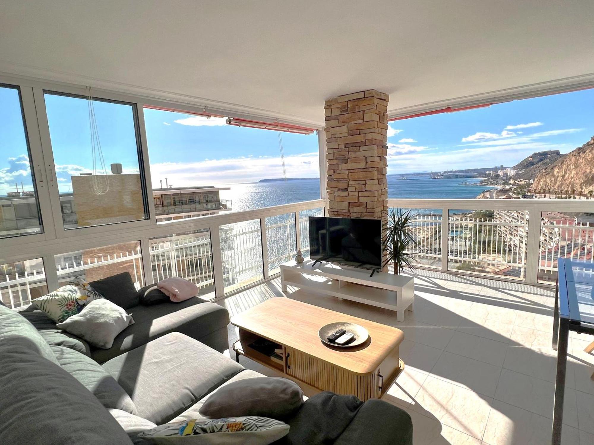 Vistas Al Mar. Gran Salon. Playa A 1 Minuto. Wifi Apartment Alicante Exterior foto