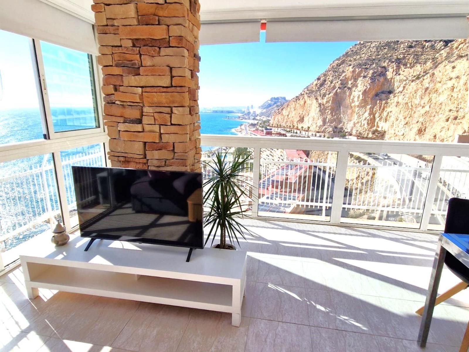Vistas Al Mar. Gran Salon. Playa A 1 Minuto. Wifi Apartment Alicante Exterior foto